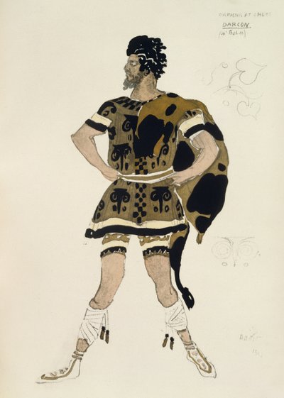Costume for Darcon, from Daphnis and Chloe by Leon Bakst